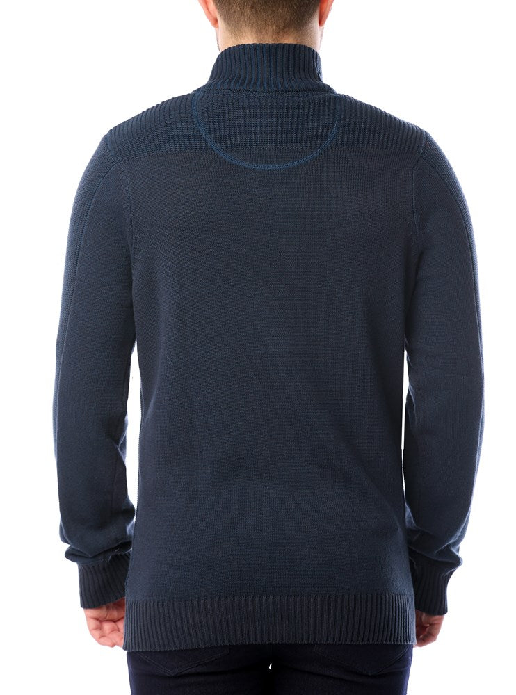 MEN'S MOCK ZIP SWEATER