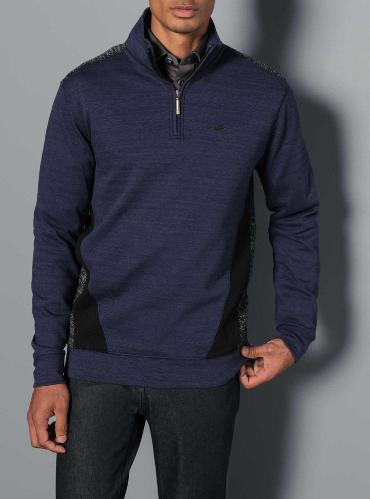 MEN'S MOCK ZIP SWEATER