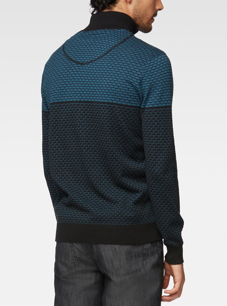 MEN'S MOCK ZIP SWEATER