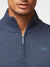 MEN'S BASIC HALF ZIP MOCK NECK SWETER