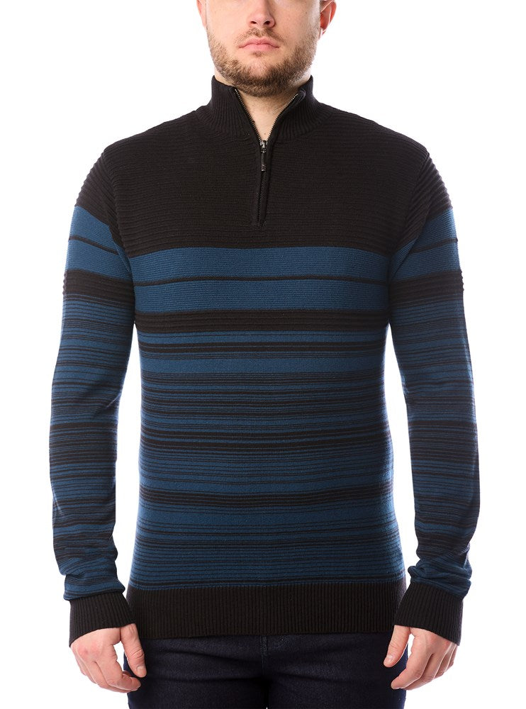 MEN'S MOCK ZIP SWEATER