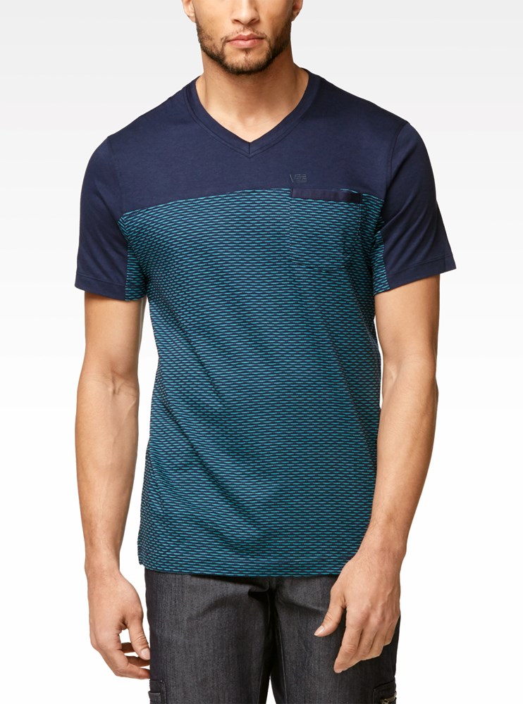 MEN'S  V NECK SHORT SLEEVE T-SHIRT