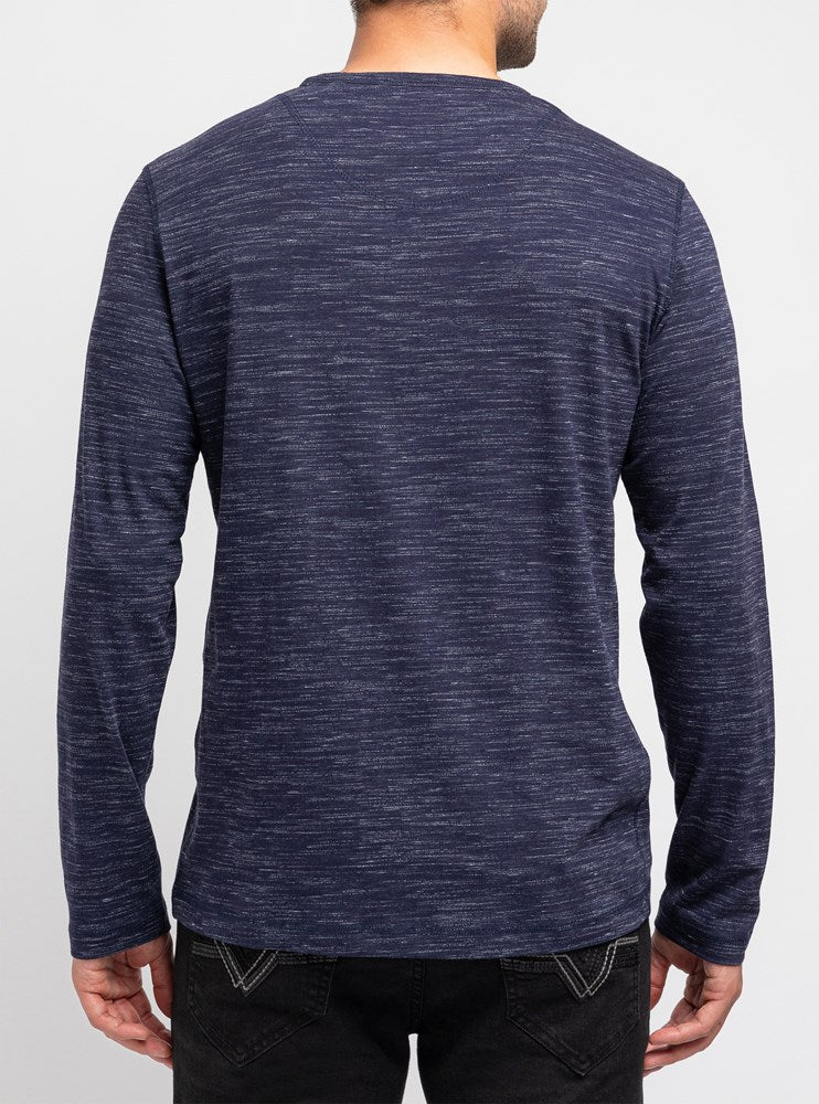 MEN'S HENLEY LONG SLEEVE T-SHIRT