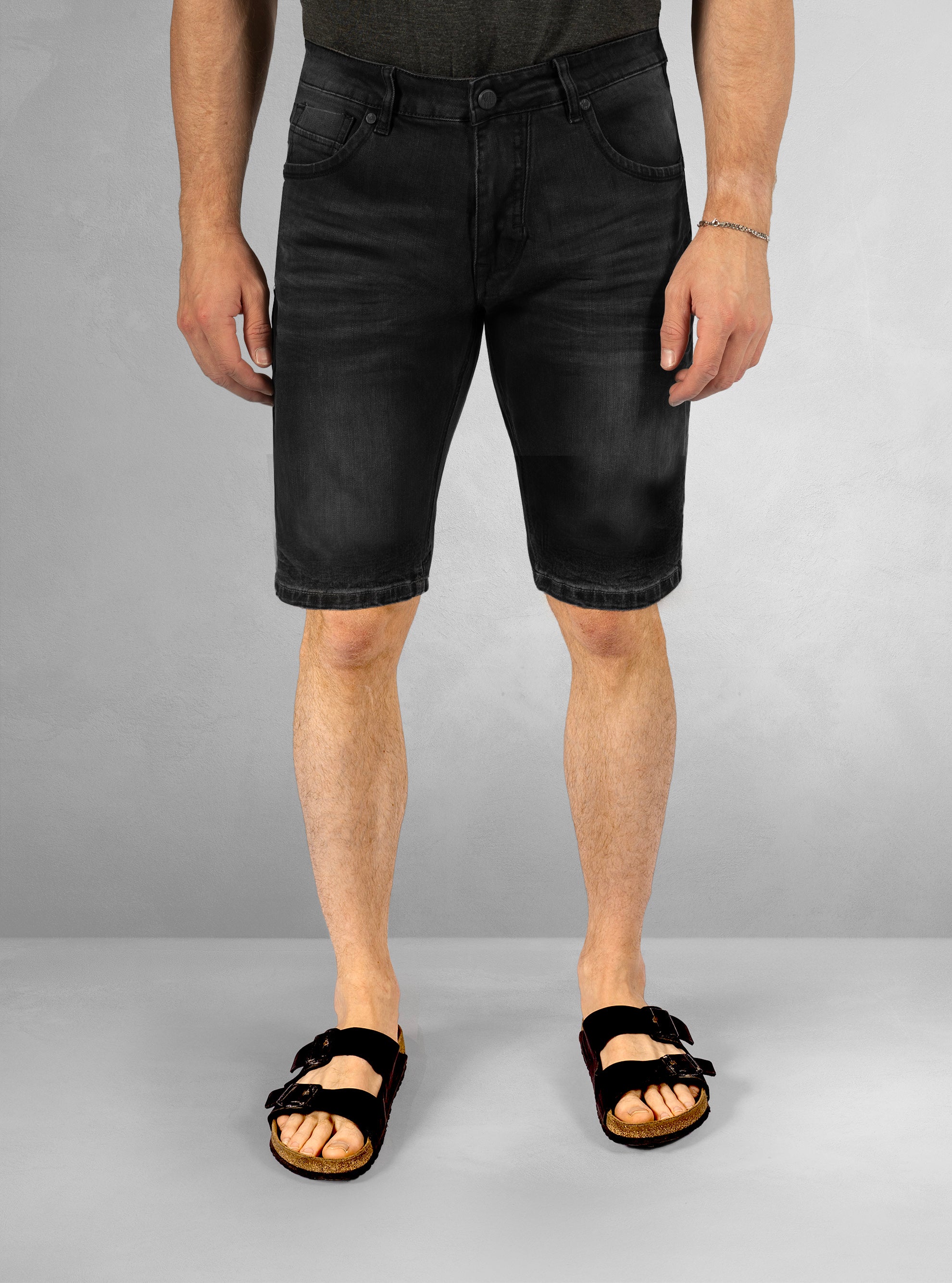 Men's stretch denim bermuda