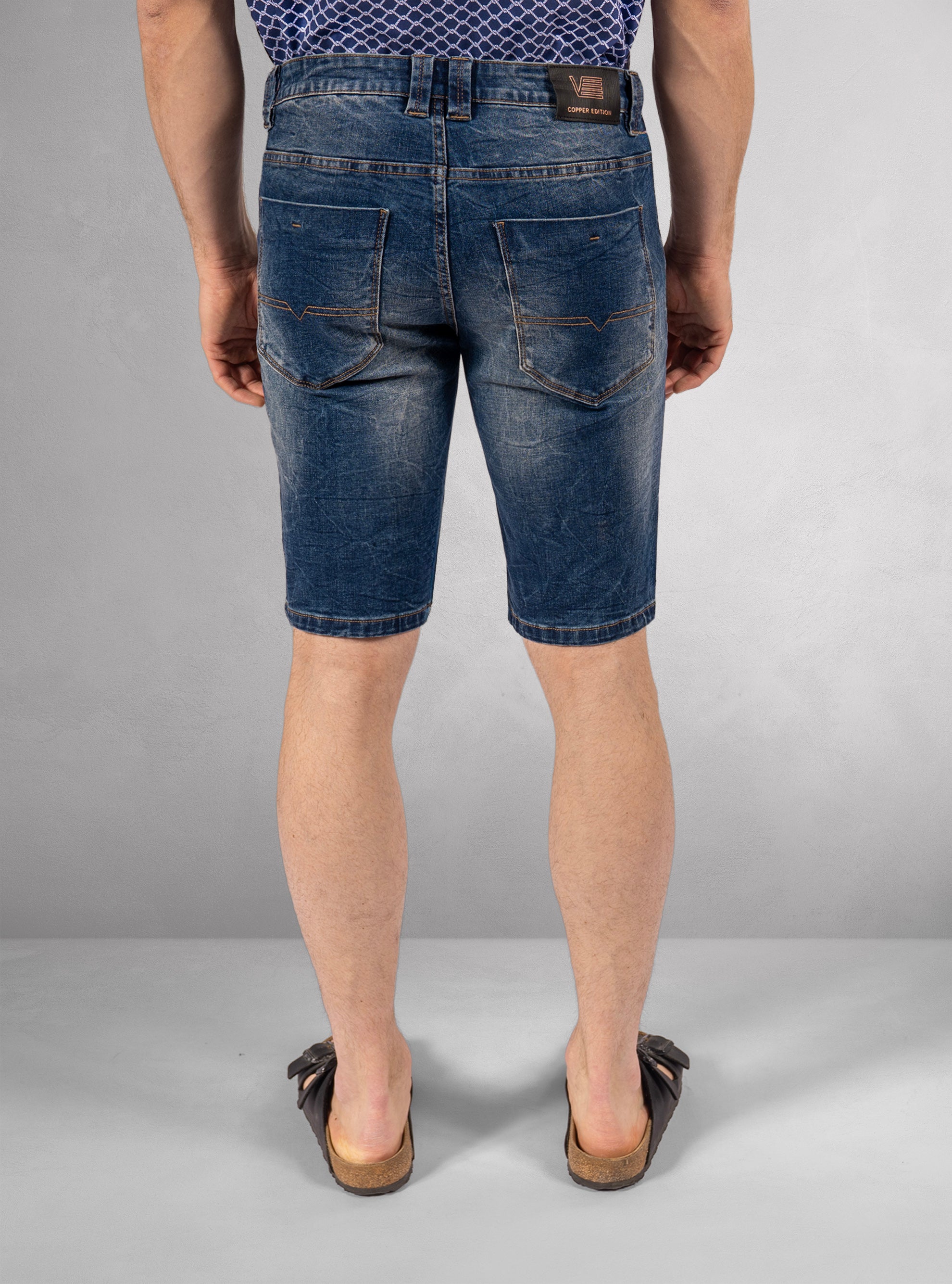 Men's stretch denim bermuda