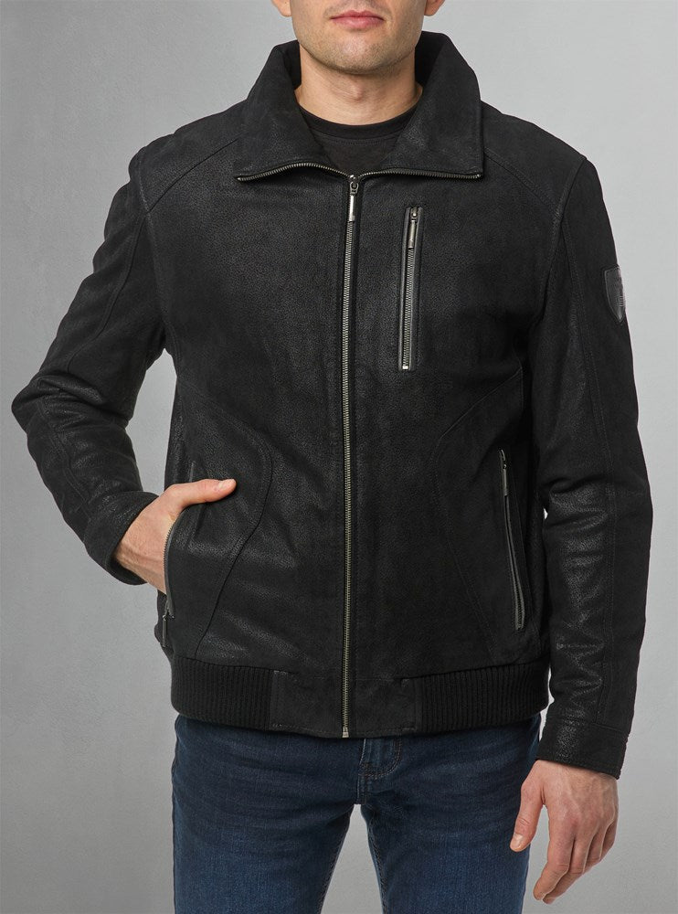 veste en cuir pour homme