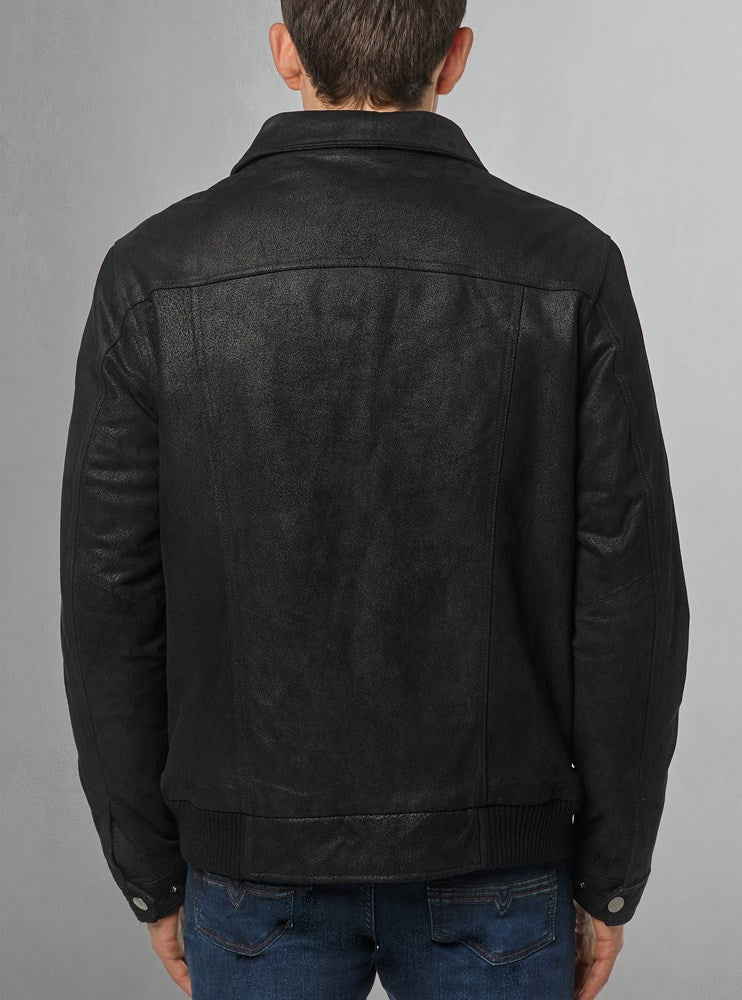 veste en cuir pour homme