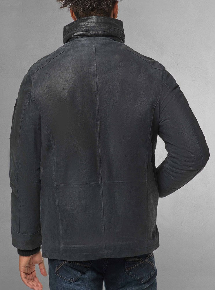 veste en cuir pour homme