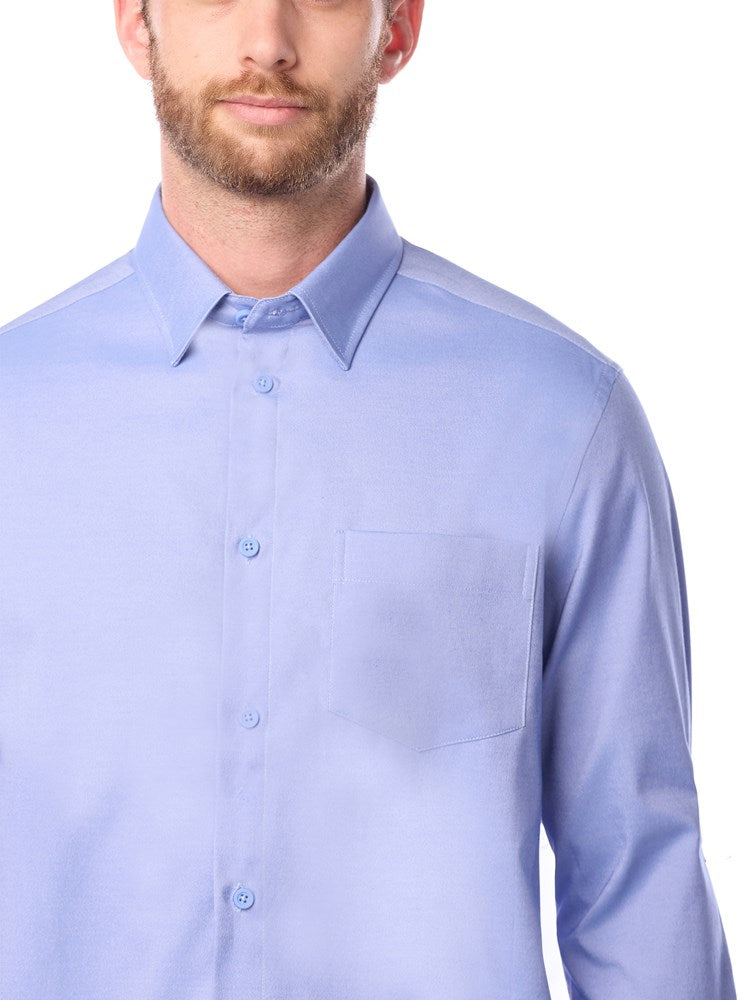 CHEMISE BASIQUE À MANCHES LONGUES POUR HOMMES