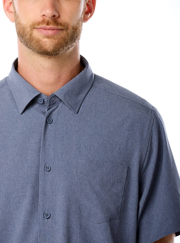 CHEMISE STRETCH À MANCHES COURTES POUR HOMMES