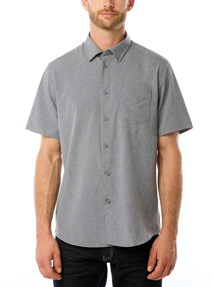 MEN'S BASIC SHORT SLEEVE STRETCH SHIRT