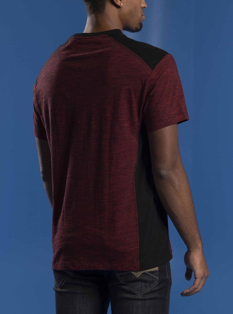 MEN'S  V NECK SHORT SLEEVE T-SHIRT