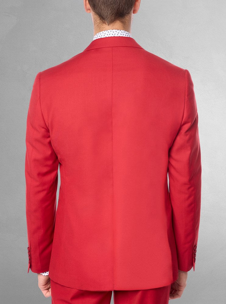 Blazer with red shirt sale