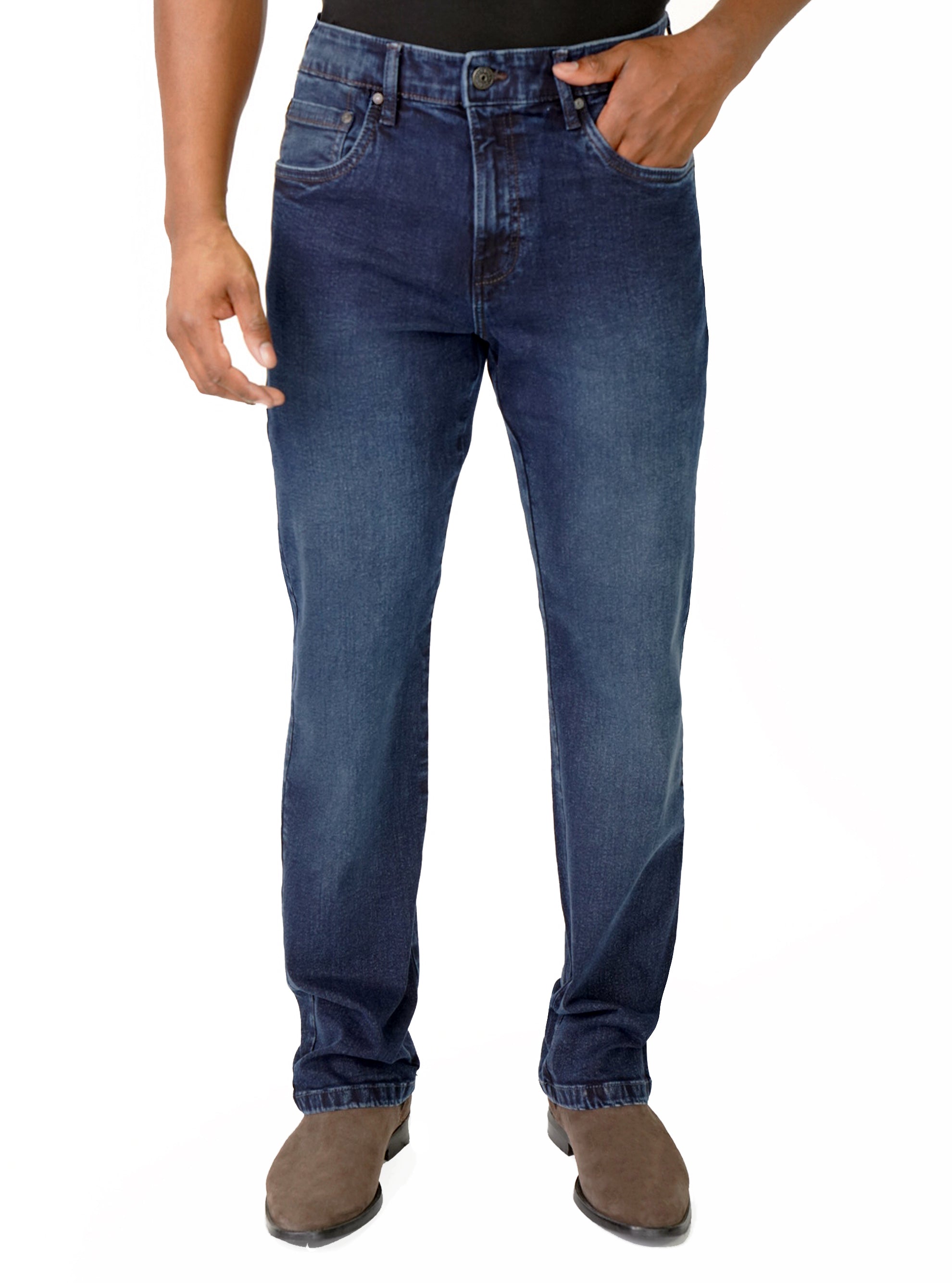 Jeans bleu et noir stretch